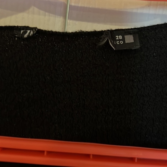 Uniqlo black V-neck puff sleeves  midi dress Sz M - Picture 5 of 10